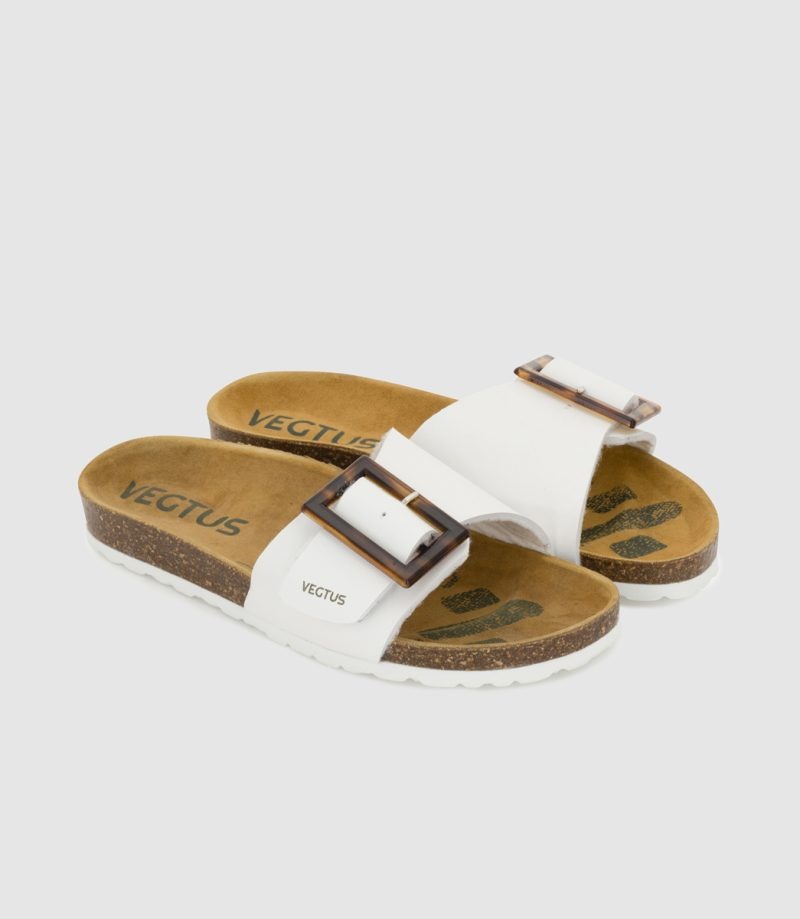Duna Woman White — vegan shoes made with cactus leather
