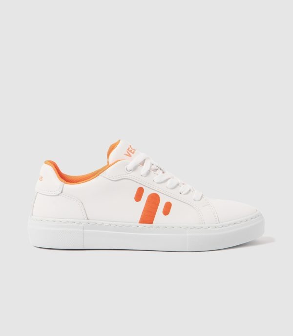 Takla Woman Orange Neon — vegan shoes made with cactus leather